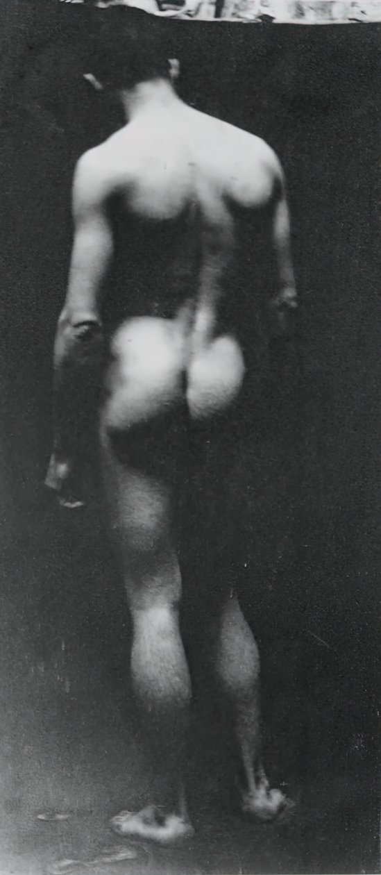 Stojący nago Samuel Murray, c. 1890-1892. autorstwa Thomas Eakins