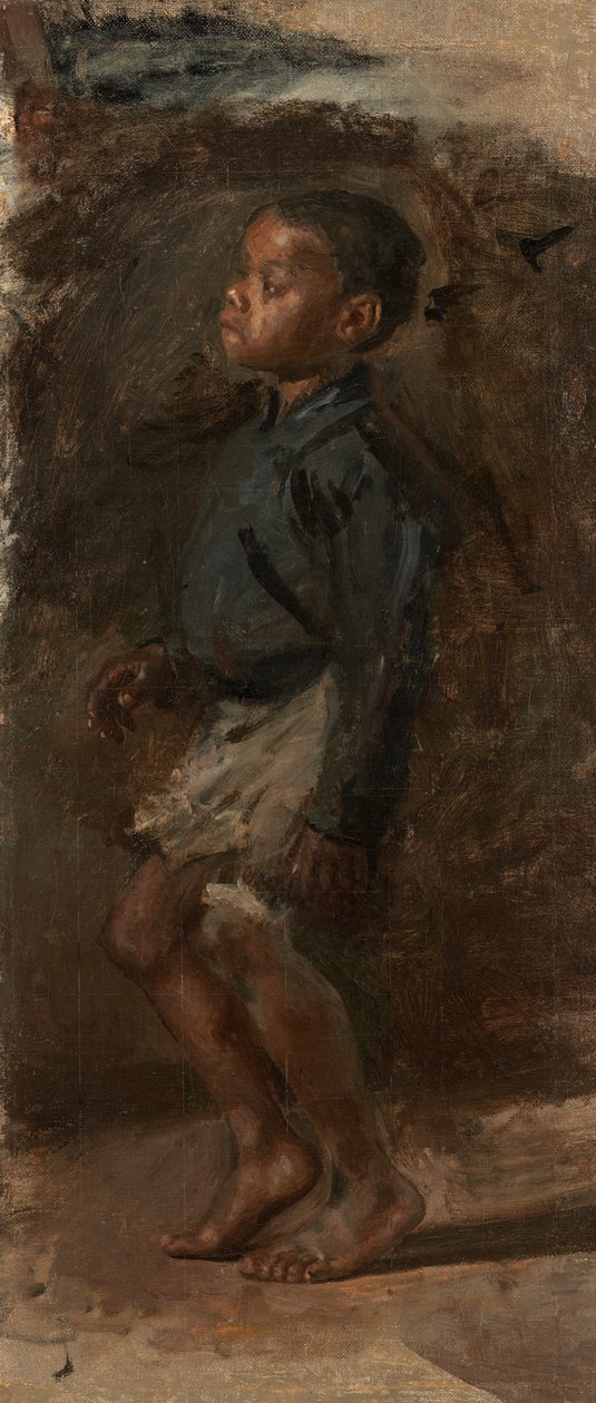 Studium do „Tańczącego czarnego chłopca” autorstwa Thomas Eakins
