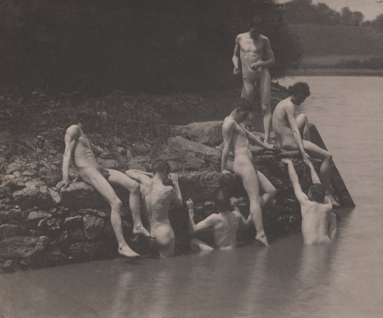 Badanie dla "Pływanie" autorstwa Thomas Eakins
