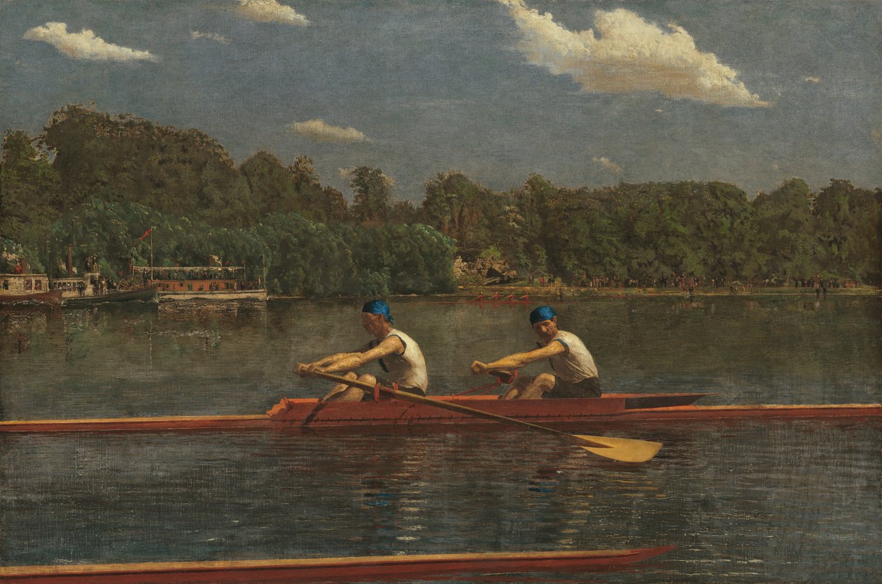 Wyścigi braci Biglin, 1872. autorstwa Thomas Eakins