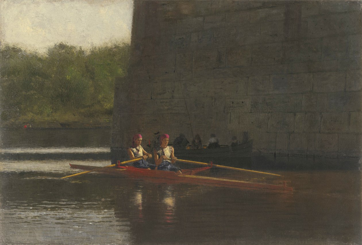Wioślarze, 1874 autorstwa Thomas Eakins