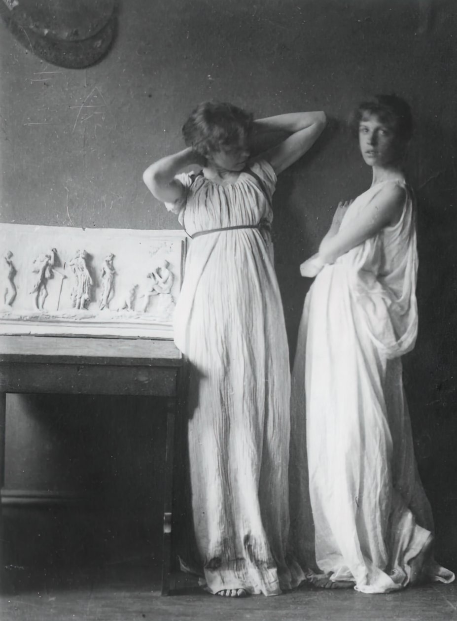 Niezidentyfikowane modele w strojach greckich 1883. autorstwa Thomas Eakins