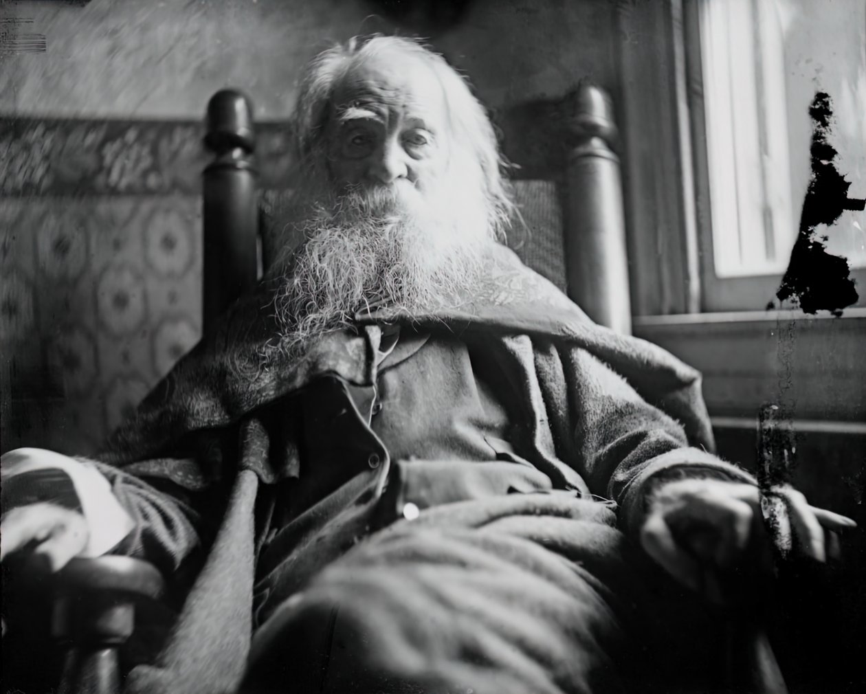 Walt Whitman w Camden, NJ, c. 1891. autorstwa Thomas Eakins