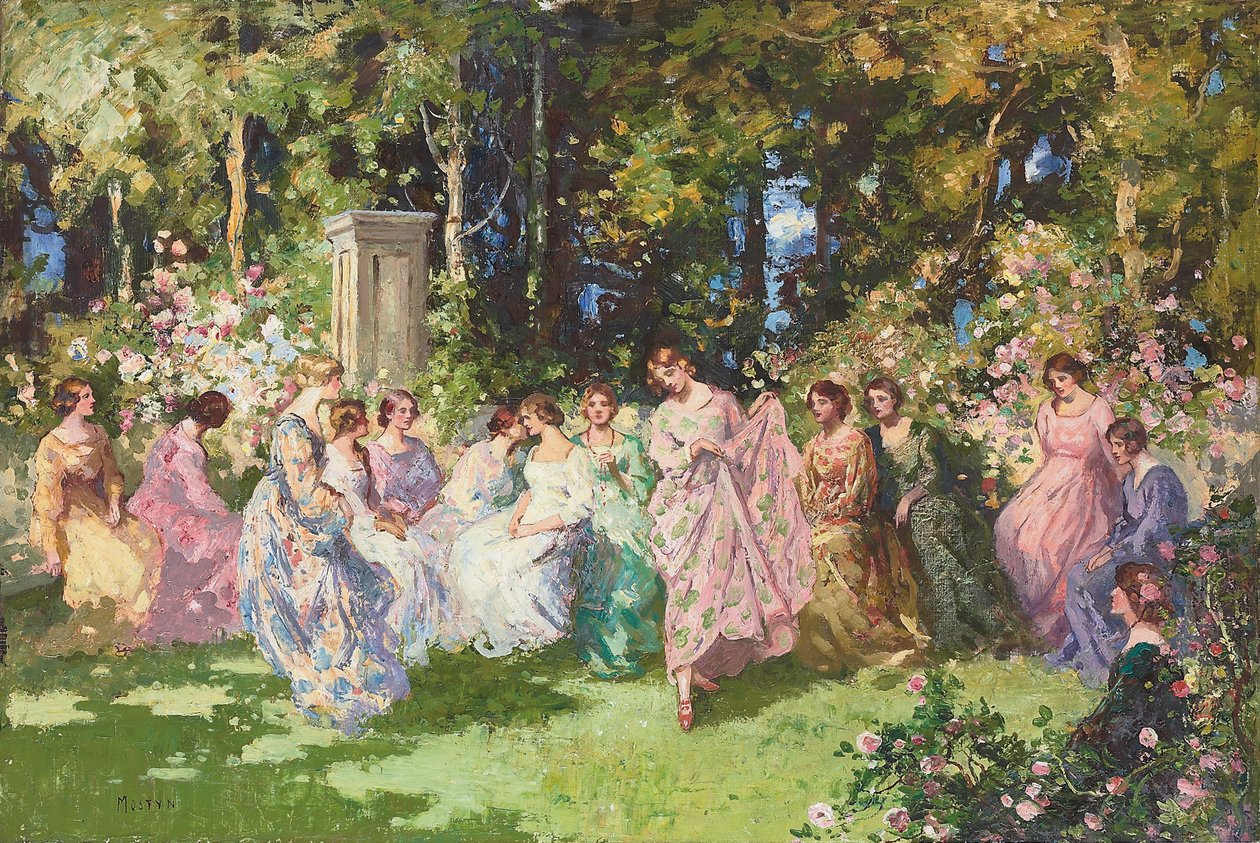 Impreza szampańska autorstwa Thomas Edwin Mostyn