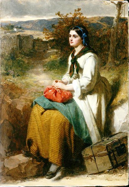 Flittin . Lucy autorstwa Thomas Faed