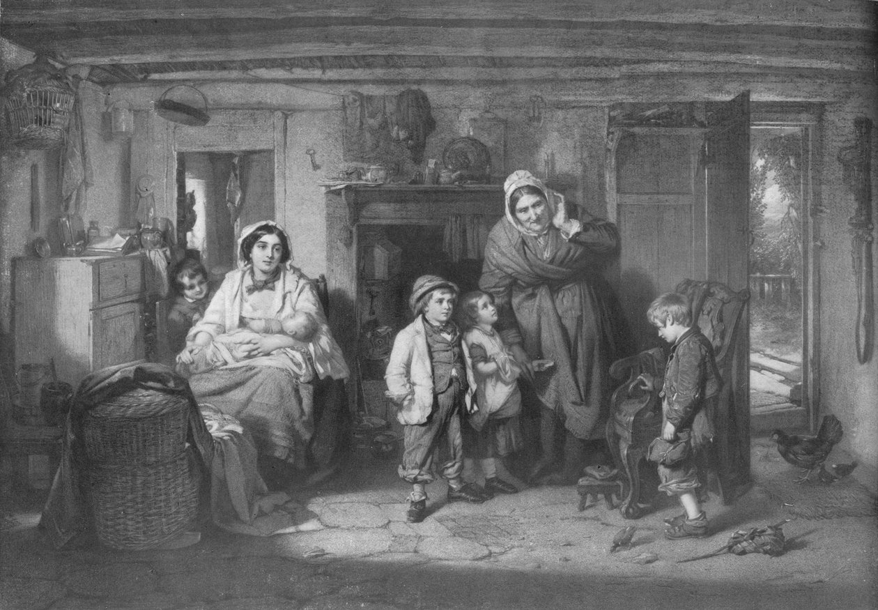 Bairn bez mitry, c1893, 1911 autorstwa Thomas Faed