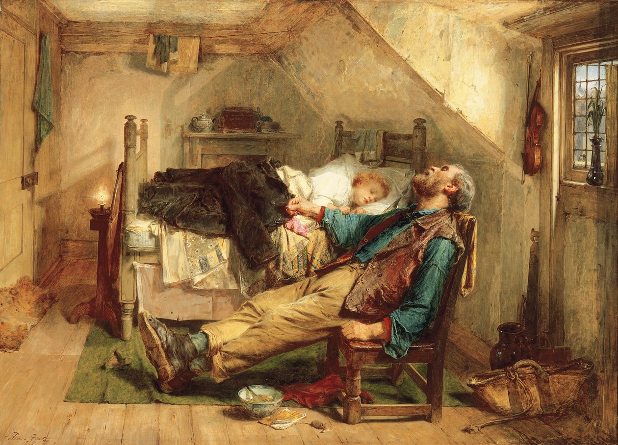 Zużyty, 1868 autorstwa Thomas Faed