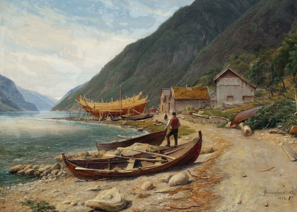Gravensfjord autorstwa Thomas Fearnley