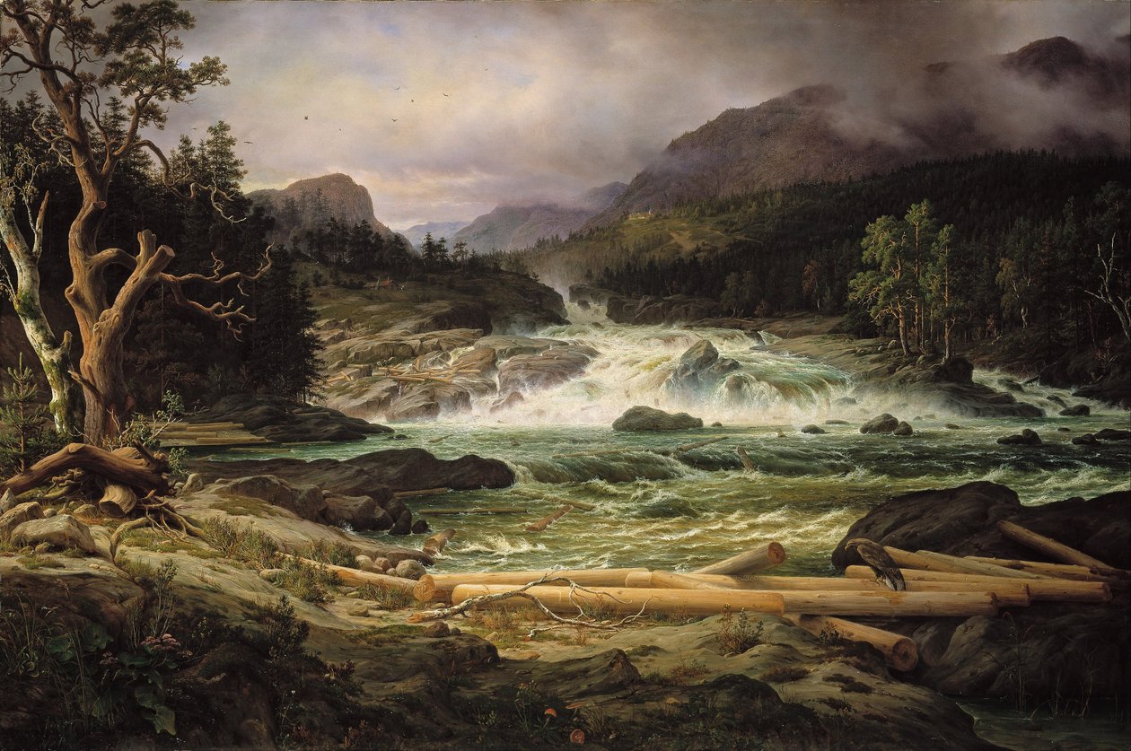 Labrofossen niedaleko Kongsberg autorstwa Thomas Fearnley