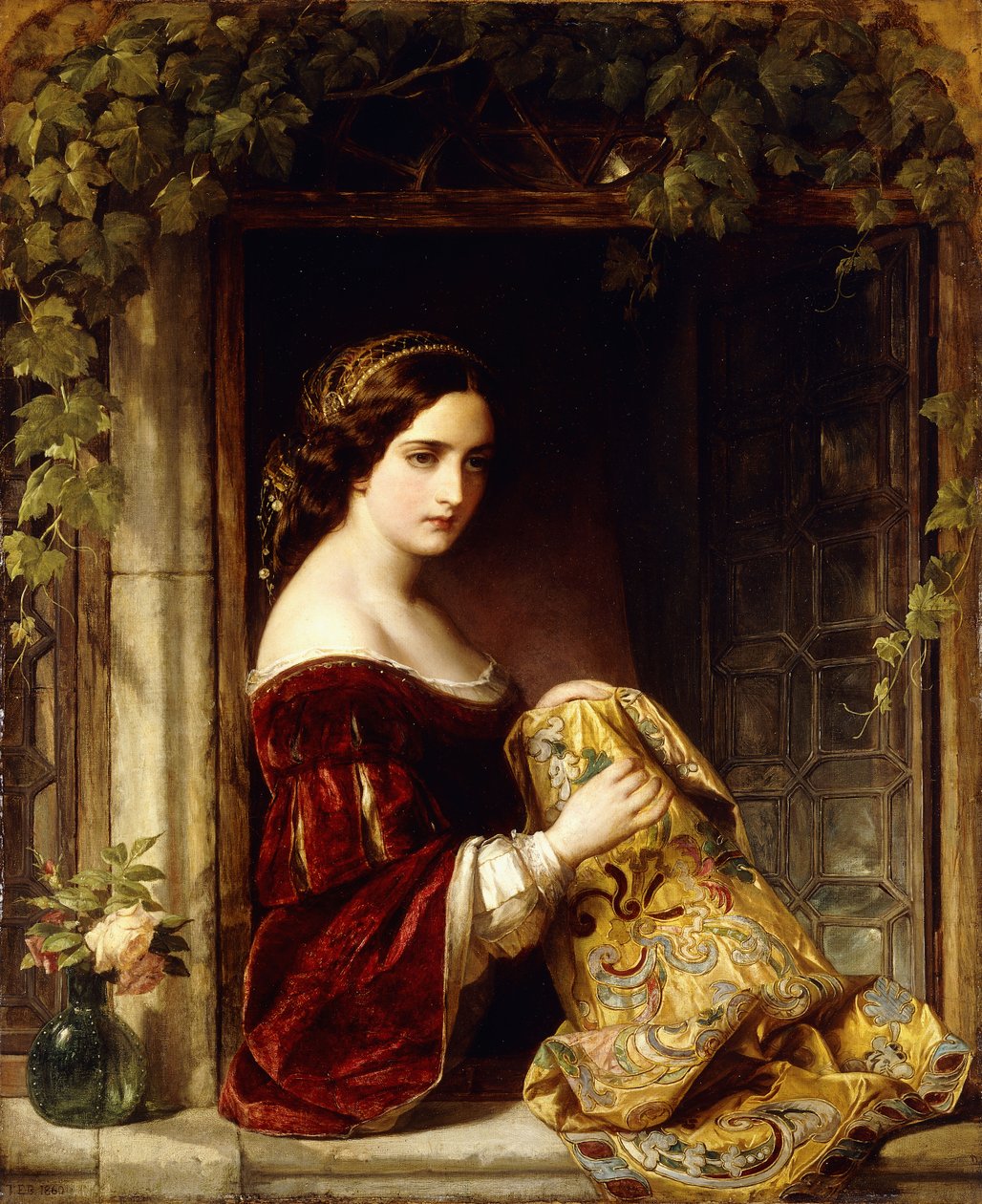 Oczekiwanie, 1860 autorstwa Thomas Francis Dicksee