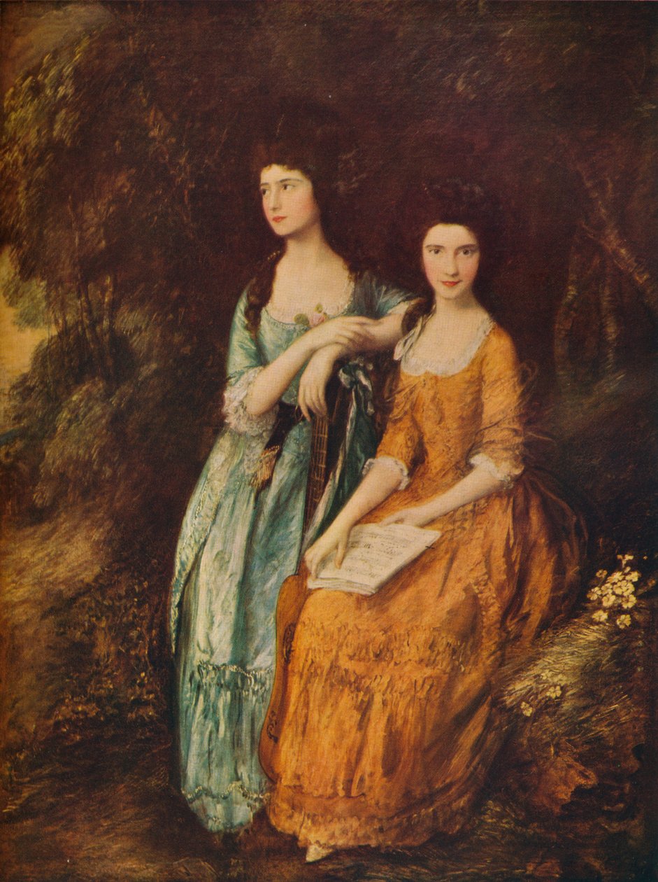 Elżbieta i Mary Linley, c1772 autorstwa Thomas Gainsborough