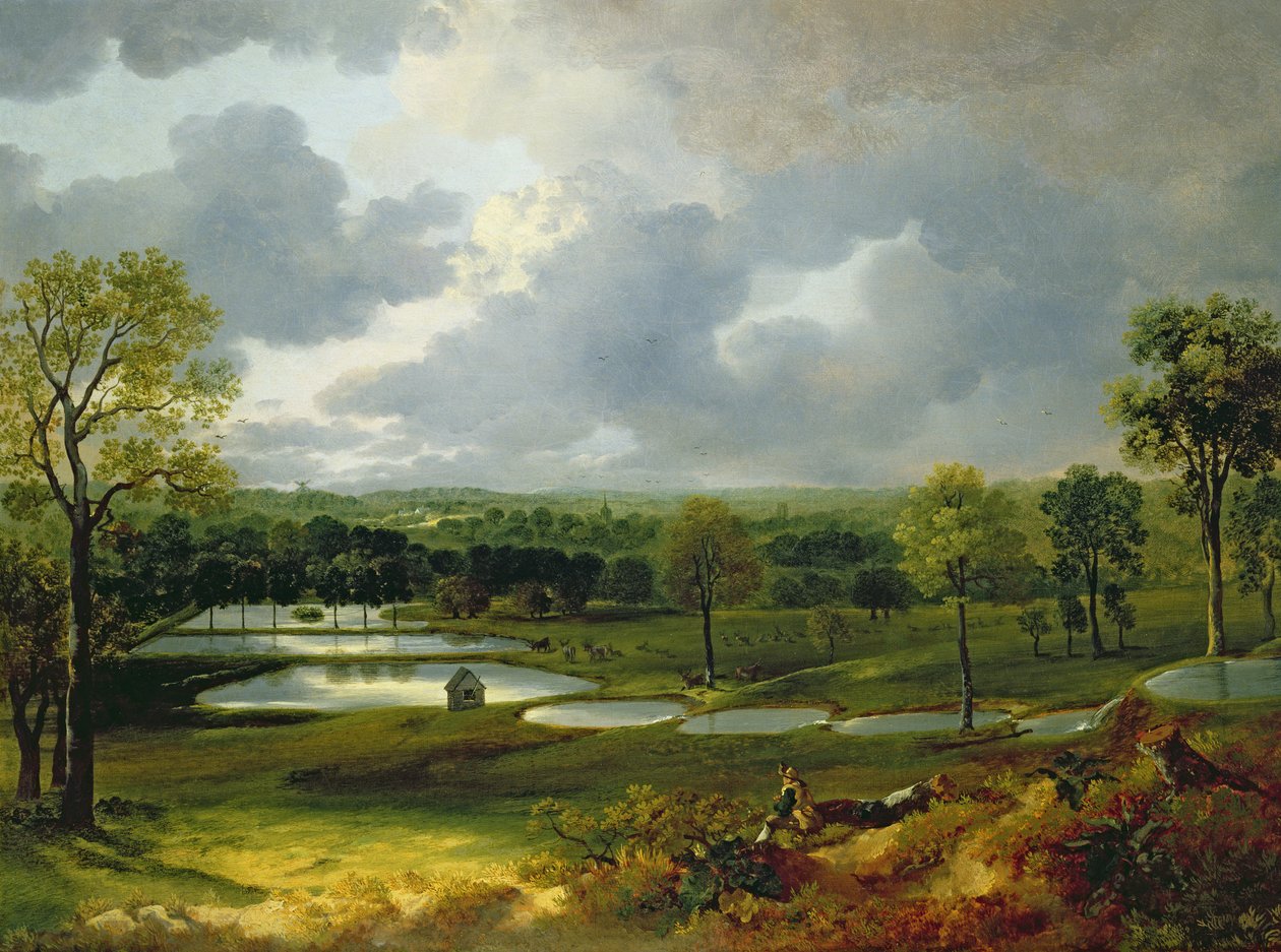 Holywells Park, Ipswich, 1748-50 autorstwa Thomas Gainsborough