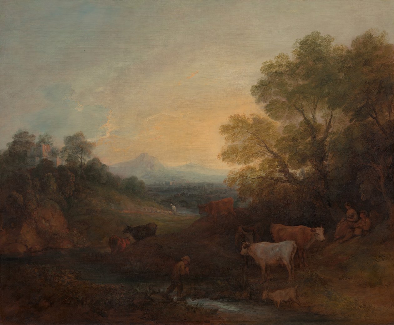 Krajobraz z bydłem, ca. 1773. autorstwa Thomas Gainsborough