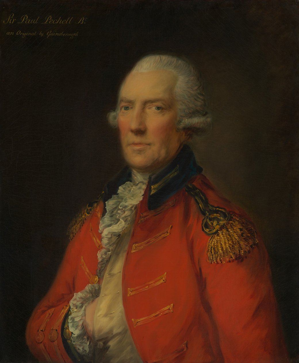 Podpułkownik Paul Pechell 1724-1800. autorstwa Thomas Gainsborough