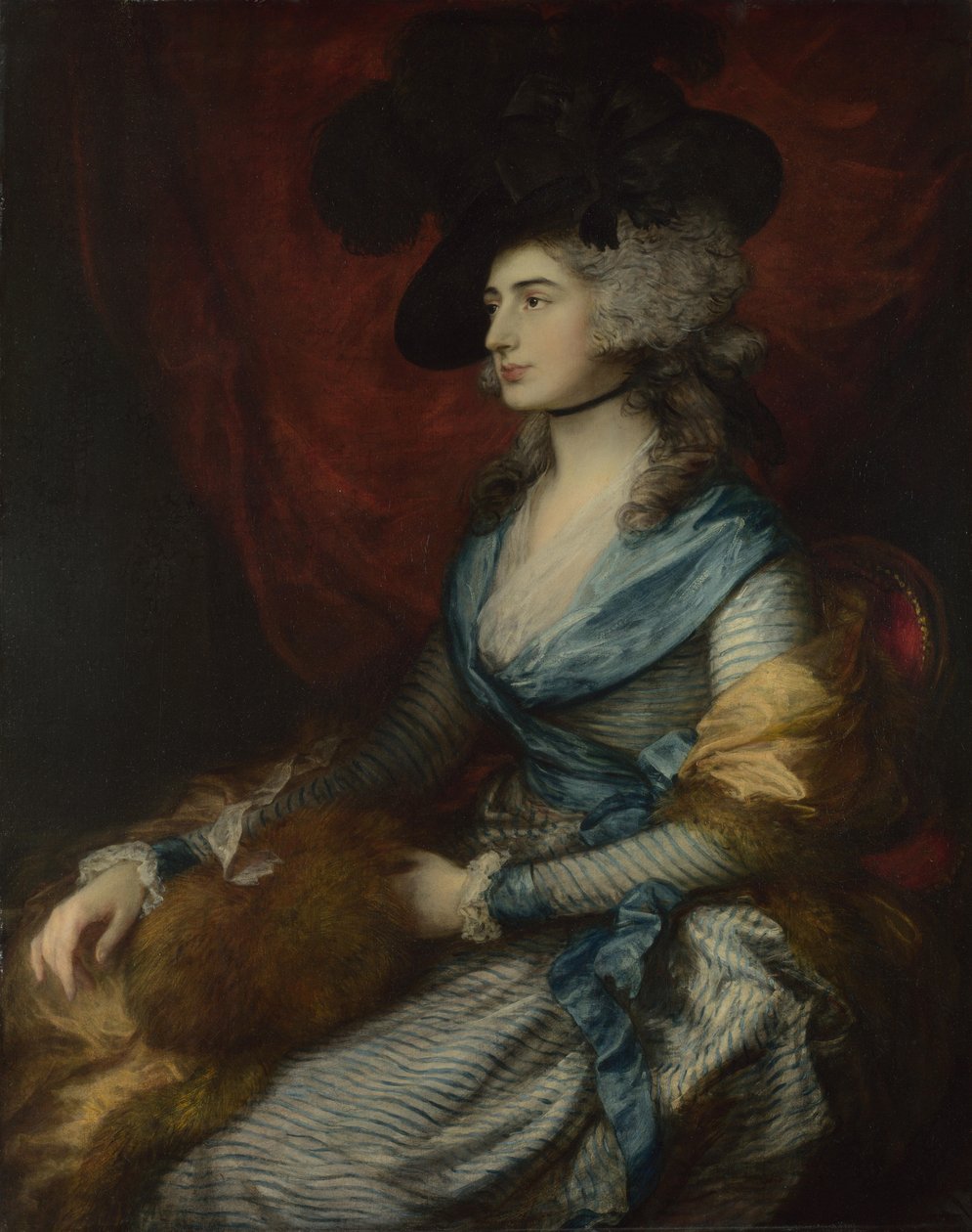 Portret Sarah Siddons, 1785 autorstwa Thomas Gainsborough