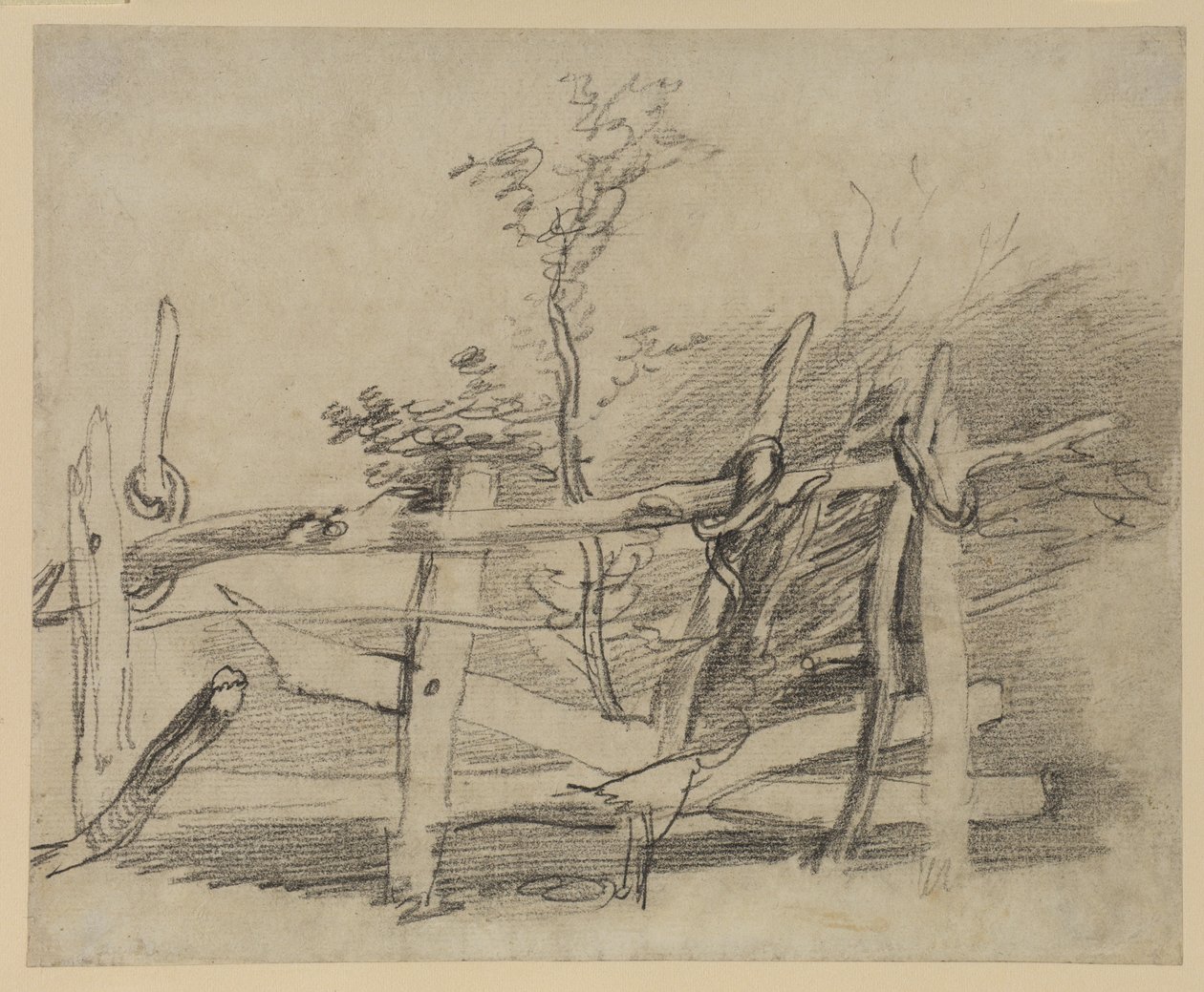 Badanie starej przeszkody autorstwa Thomas Gainsborough