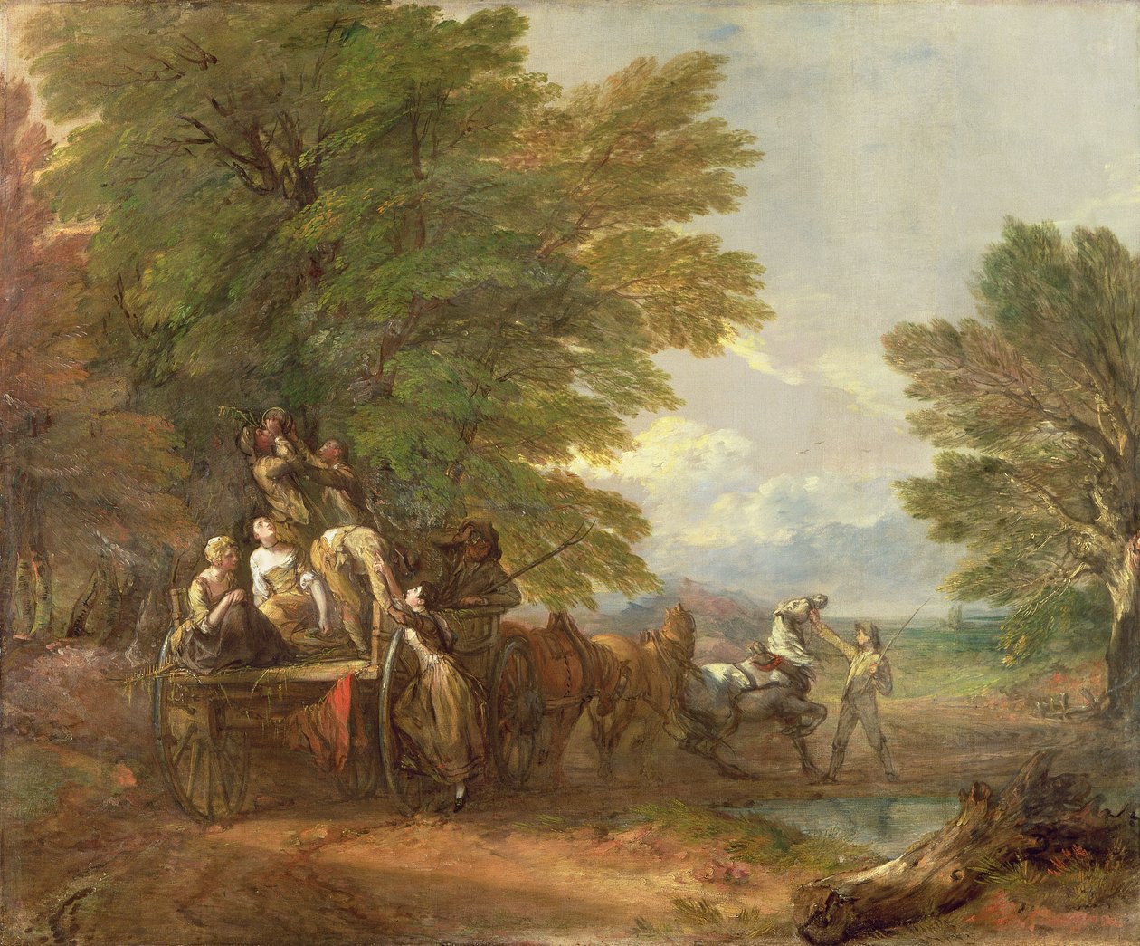 Wóz żniwny, ok. 1767 r. autorstwa Thomas Gainsborough