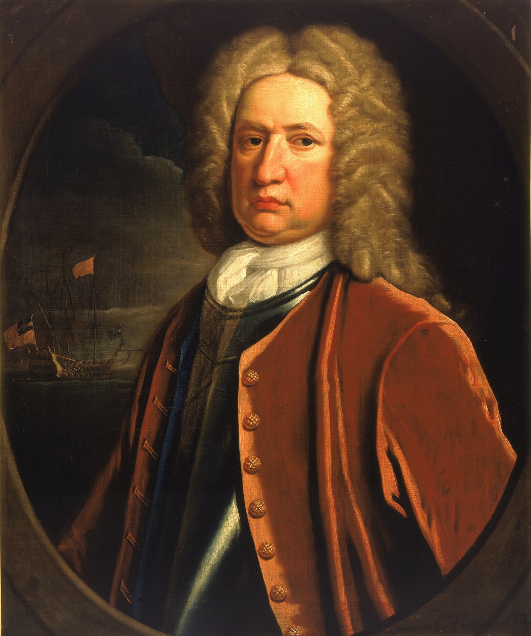 Admirał Sir Charles Wager (1666-1743) autorstwa Thomas Gibson