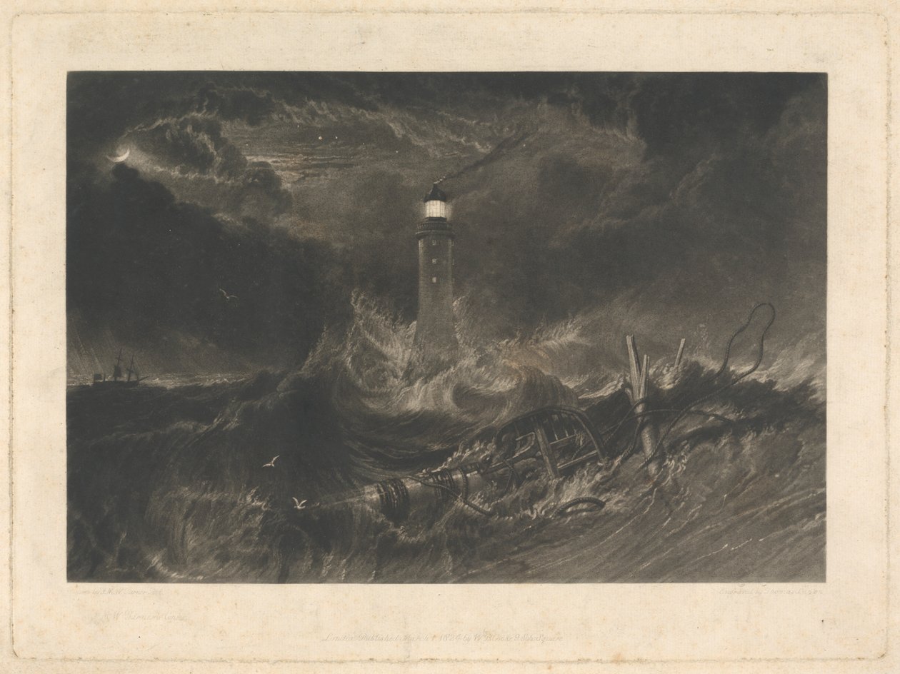 Latarnia morska Eddystone autorstwa Thomas Goff Lupton