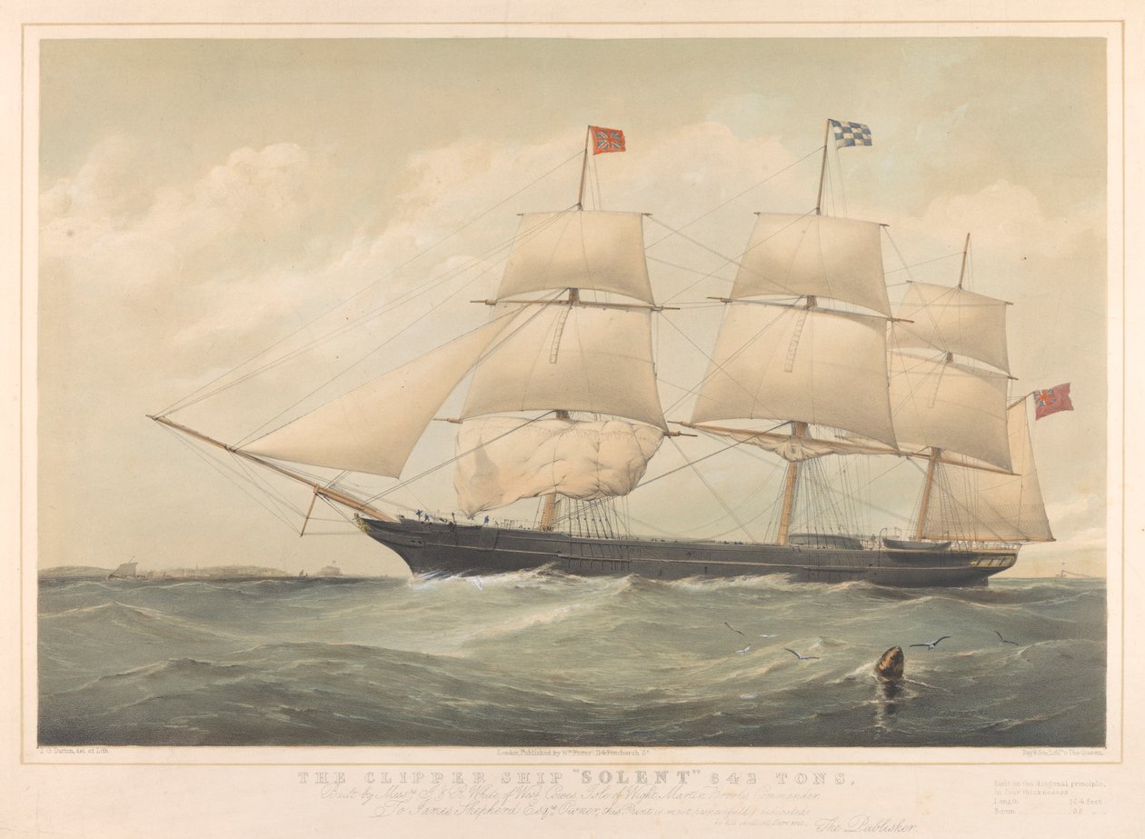 Kliper "Solent autorstwa Thomas Goldsworth Dutton