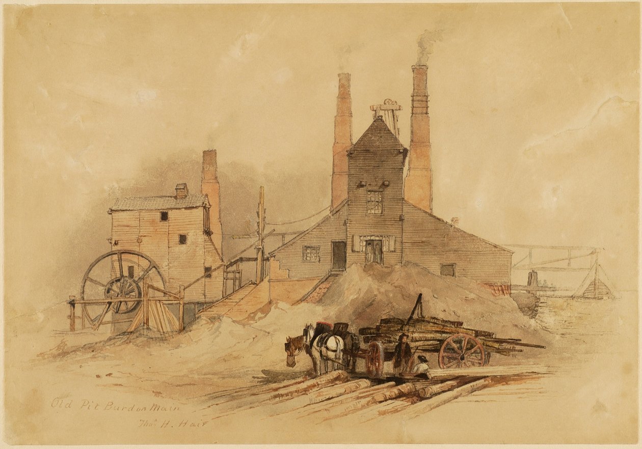 Old Pit, Burdon Main autorstwa Thomas H. Hair