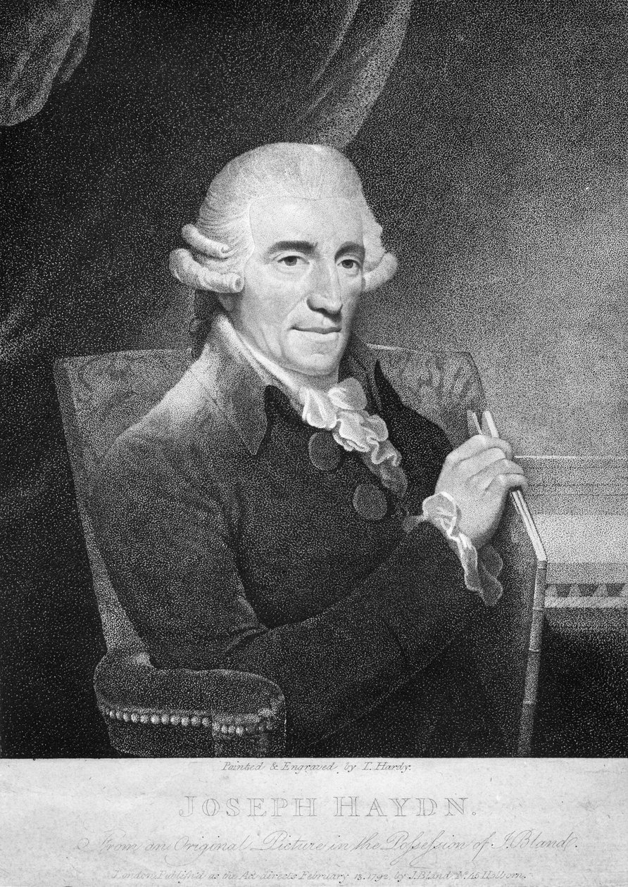 Joseph Haydn (rycina) autorstwa Thomas Hardy