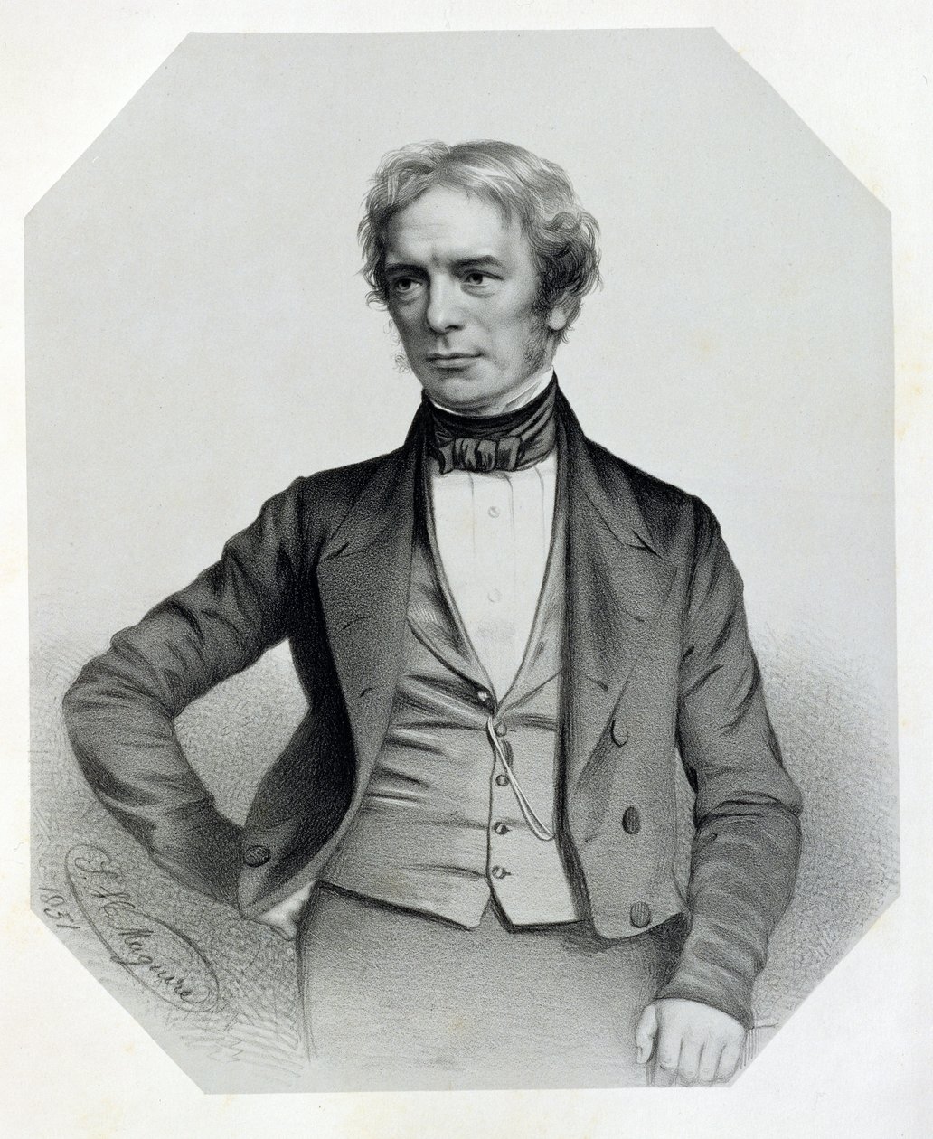 Michael Faraday (1791-1867) 1851 autorstwa Thomas Herbert Maguire