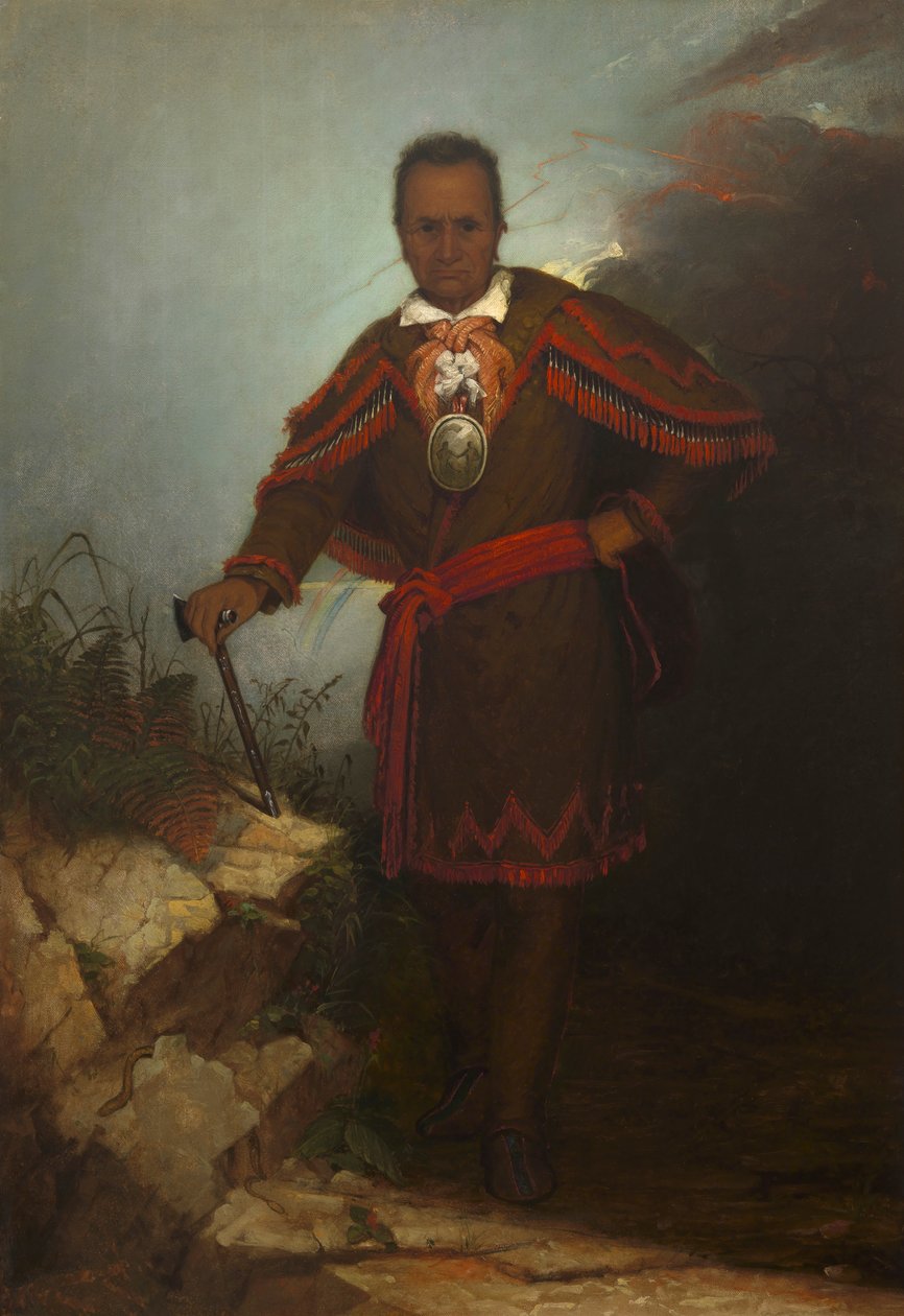 Czerwona kurtka Sagoyewatha, 1868. autorstwa Thomas Hicks