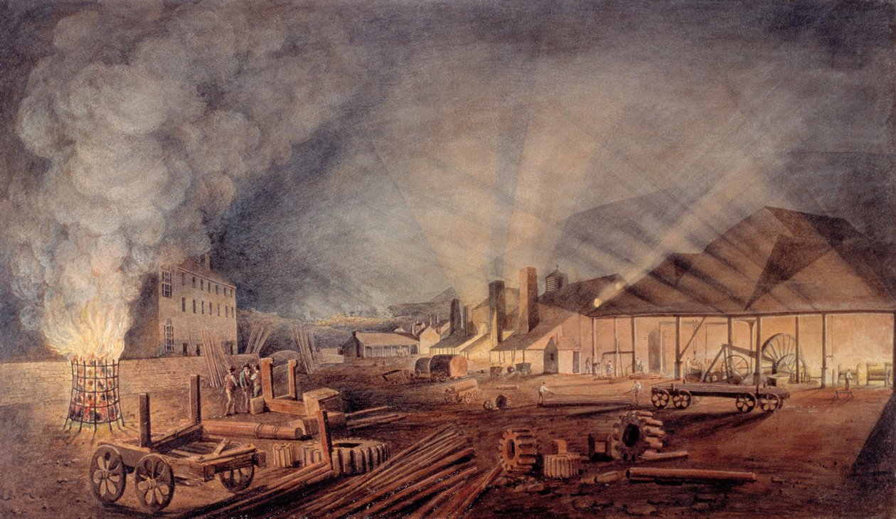 „Walcownie”, 1819 autorstwa Thomas Horner