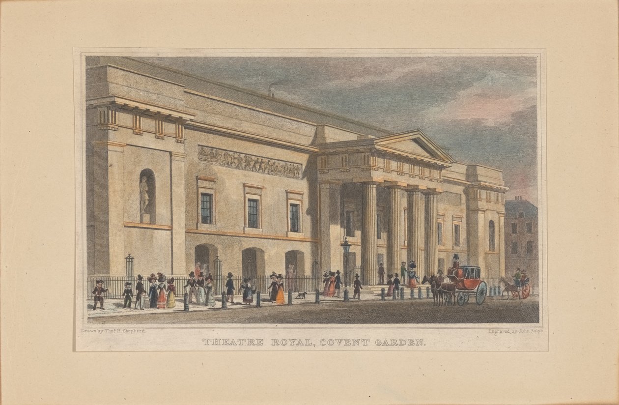 Teatr Królewski Covent Garden, ok. 1930 r. 1830. autorstwa Thomas Hosmer Shepherd
