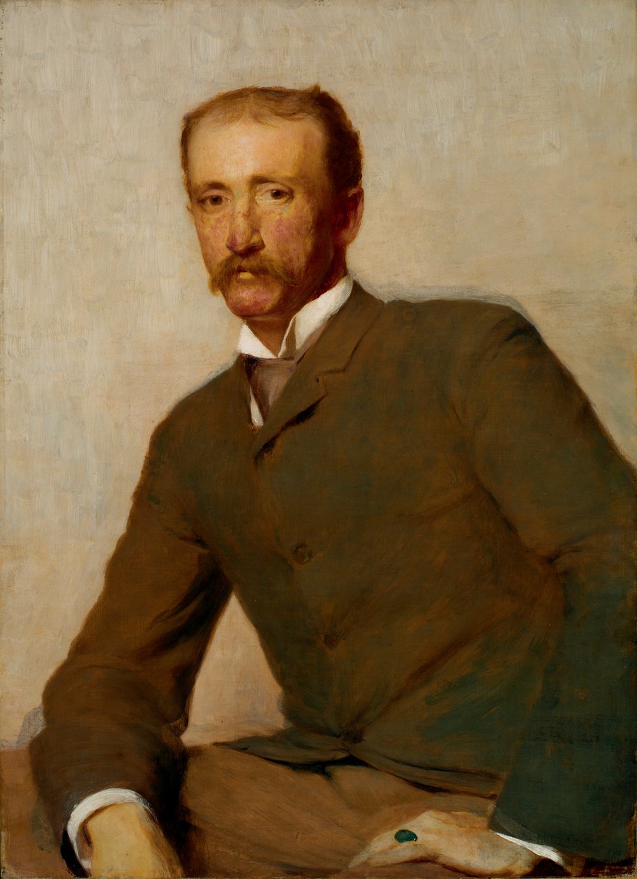 Portret Franka Hamiltona Cushinga, 1890. autorstwa Thomas Hovenden