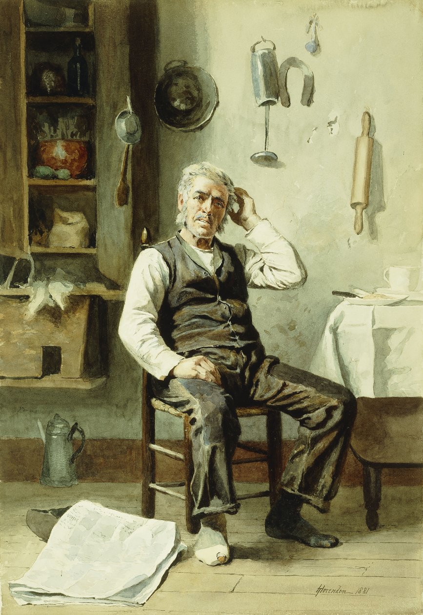 Zdziwiony, 1881 autorstwa Thomas Hovenden