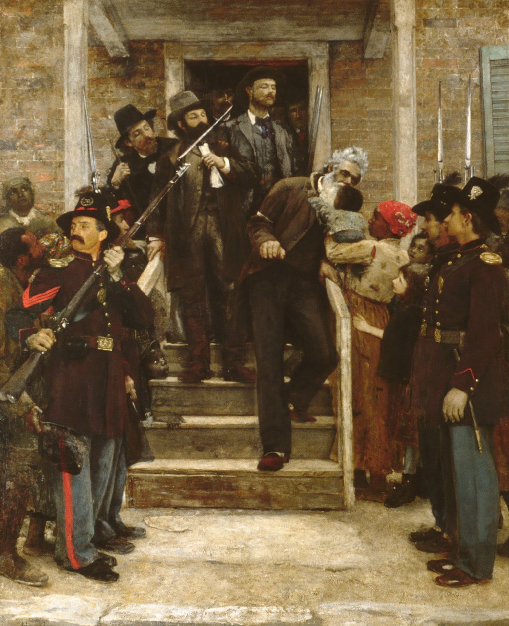 Ostatnie chwile Johna Browna, 1882-84. autorstwa Thomas Hovenden