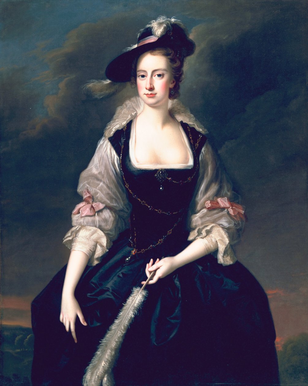 Lady Frances Courtenay, ok.1741 autorstwa Thomas Hudson