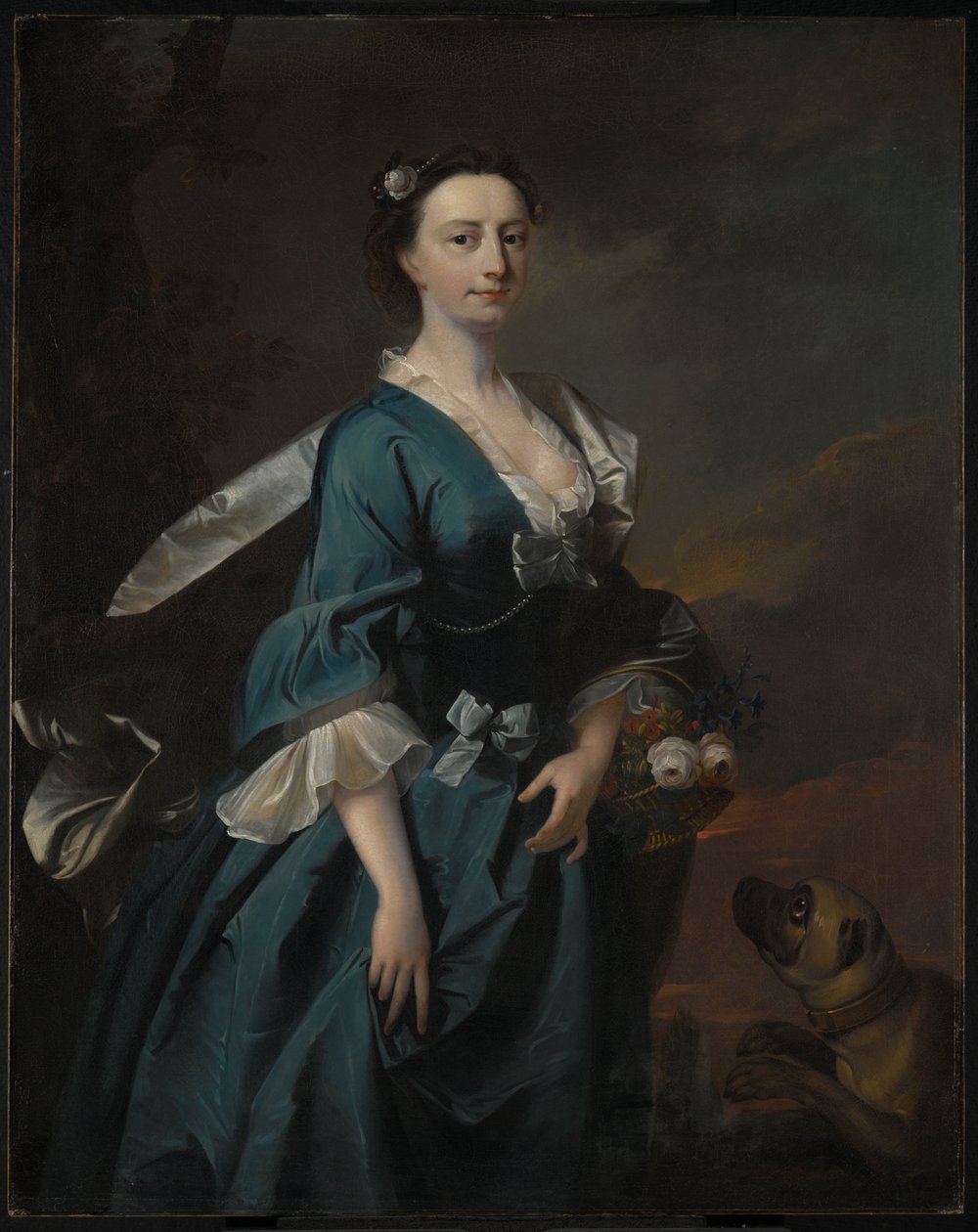 Pani John Wendt, ok. 1745 (olej na płótnie) autorstwa Thomas Hudson