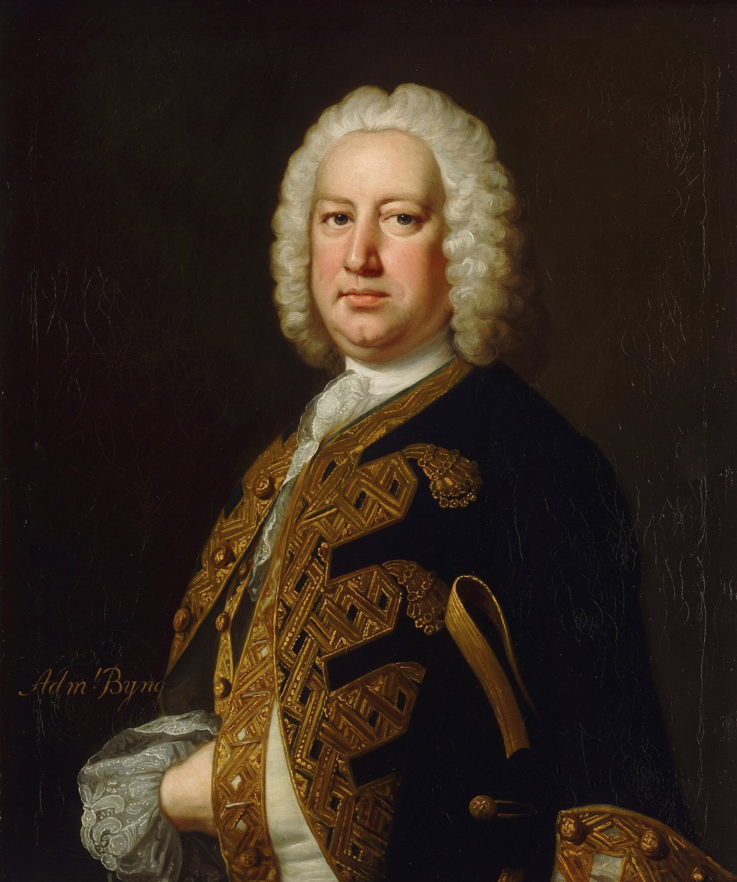 Portret admirała Johna Bynga autorstwa Thomas Hudson