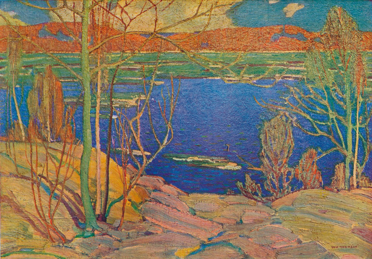 Wiosenny lód, 1916, 1937 autorstwa Tom Thomson