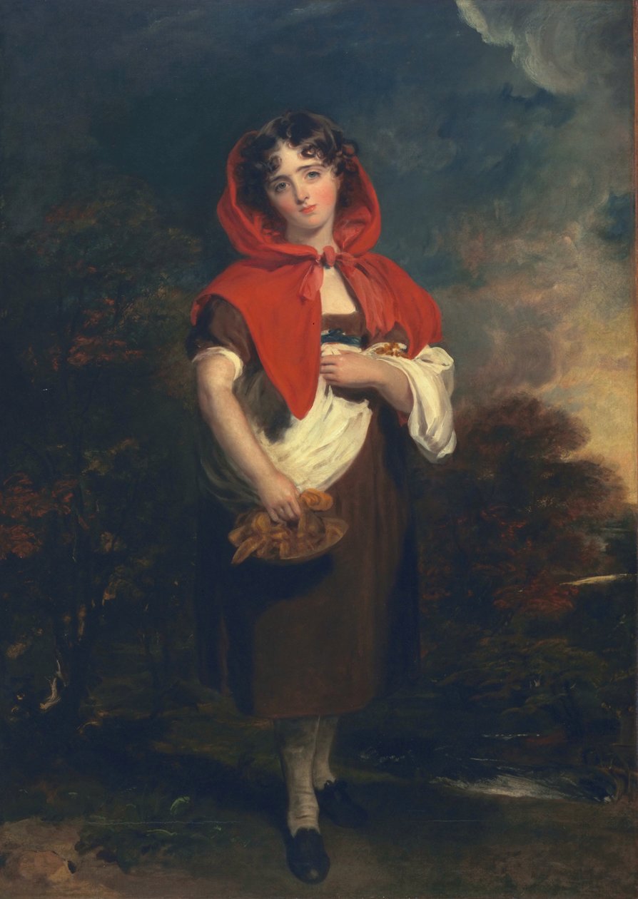 Emily Anderson: Czerwony Kapturek, ok. 1821 r. autorstwa Thomas Lawrence