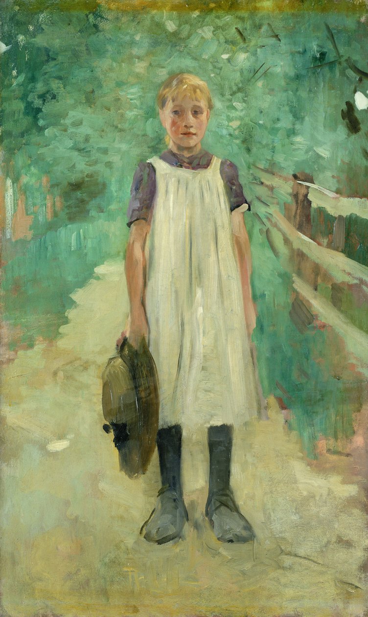 Dziewczyna z farmy, 1895 autorstwa Thomas Ludwig Herbst