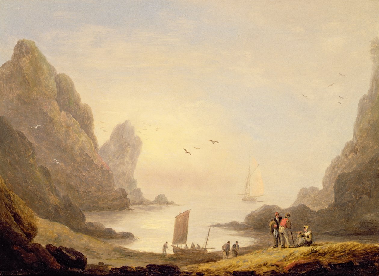 Zaciszna zatoczka autorstwa Thomas Luny