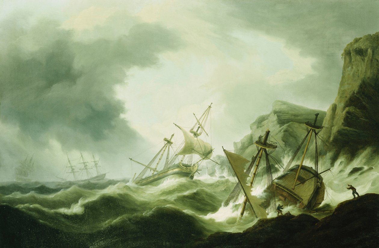 Wrak statku, autorstwa Thomas Luny
