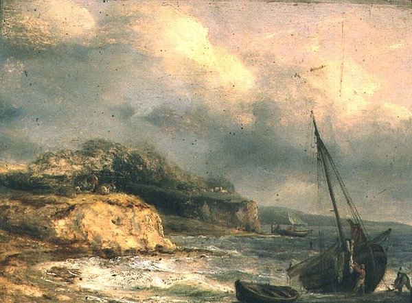 Scena przybrzeżna autorstwa Thomas Luny