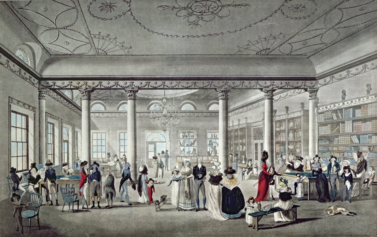 Biblioteka Halla w Margate, 1789 autorstwa Thomas Malton