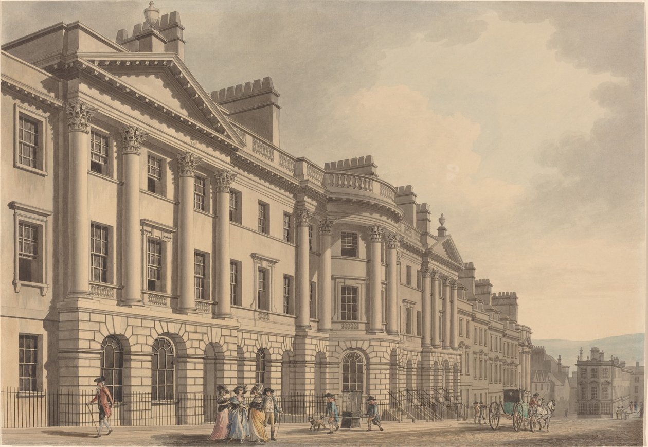 Milsom Street w Bath autorstwa Thomas Malton