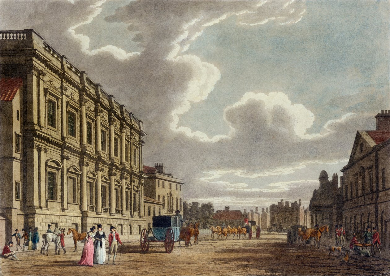 Whitehall, Westminster, Londyn, 1794 autorstwa Thomas Malton II