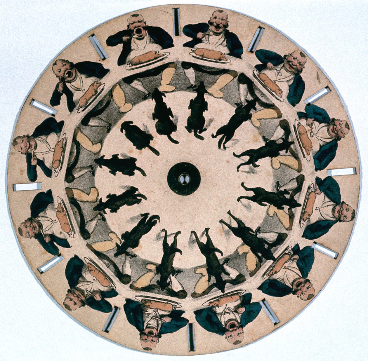 Dysk Fantascope, 1833. autorstwa Thomas Mann Baynes