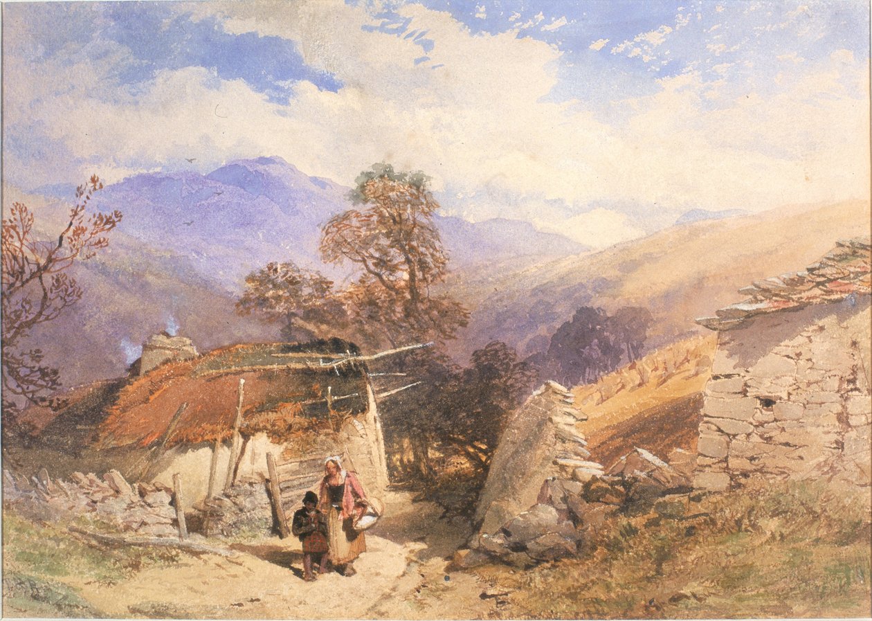 Krajobraz górski (bodycolour) autorstwa Thomas Miles II Richardson