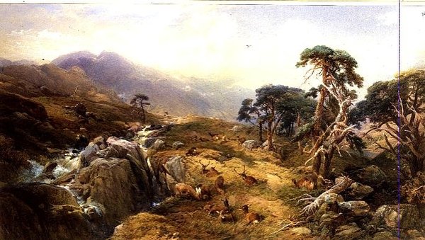 Ben Miejsce w Trossachs autorstwa Thomas Miles Richardson