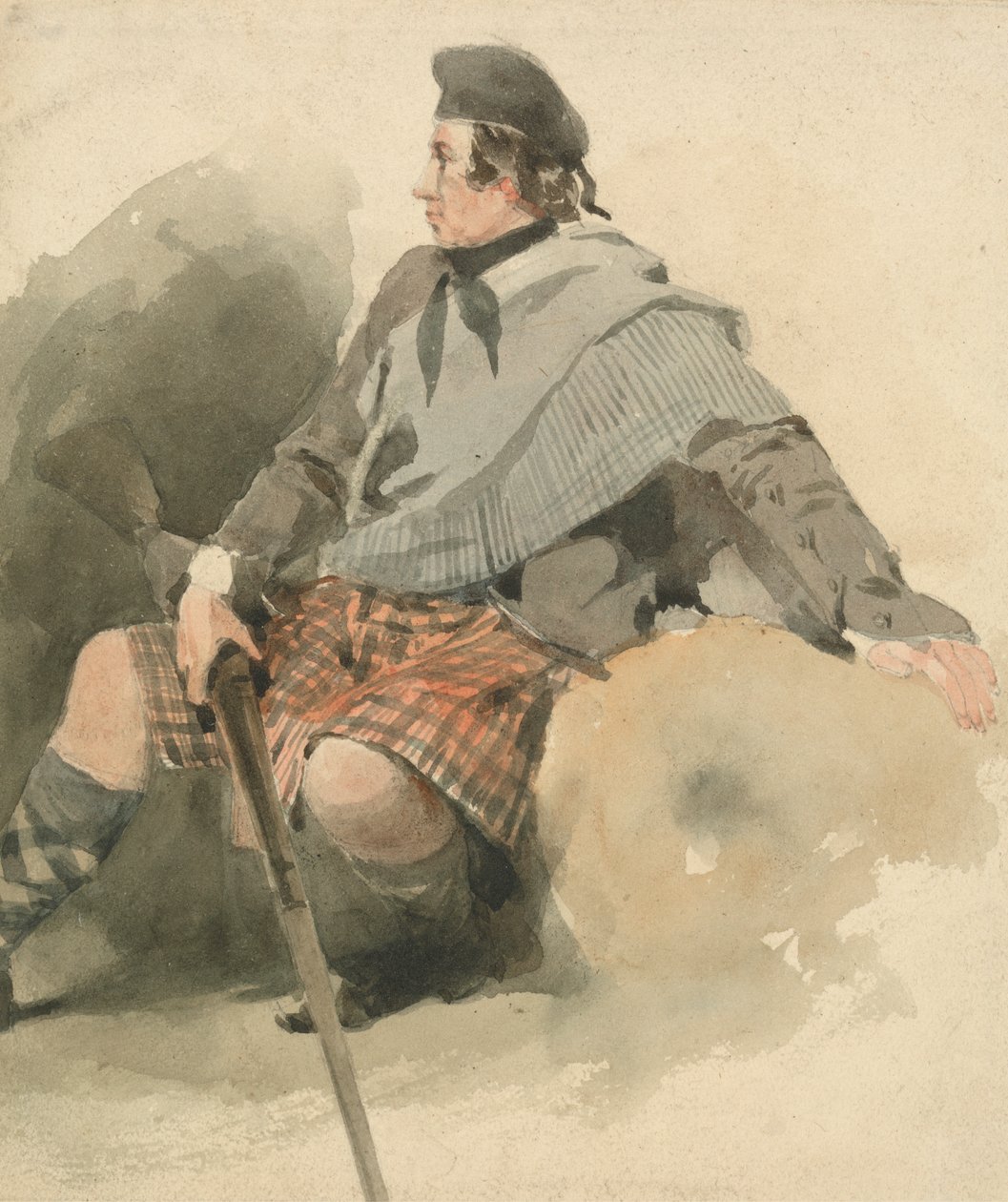 Siedzący góral autorstwa Thomas Miles Richardson Sr.