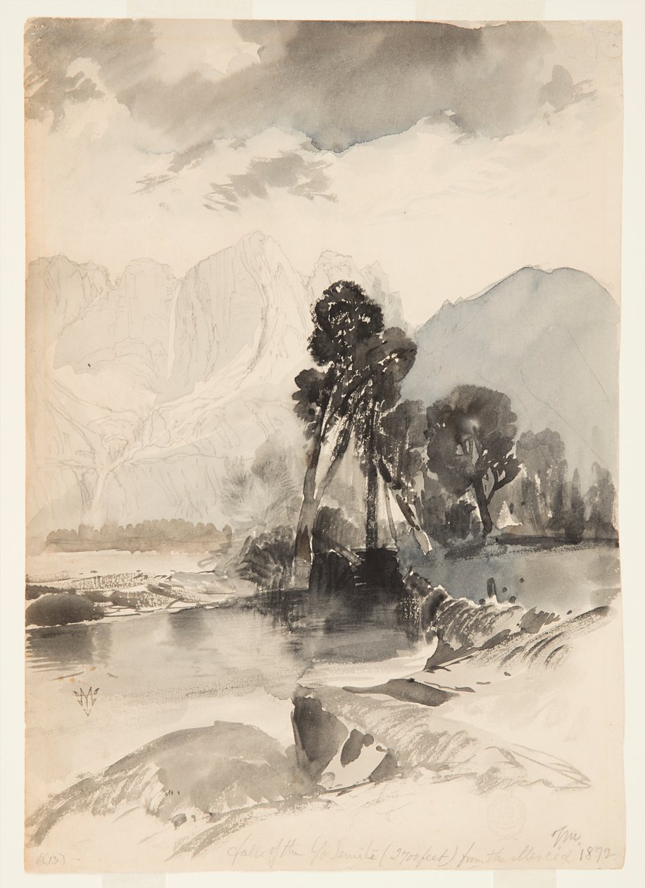 Upadki Yosemite autorstwa Thomas Moran